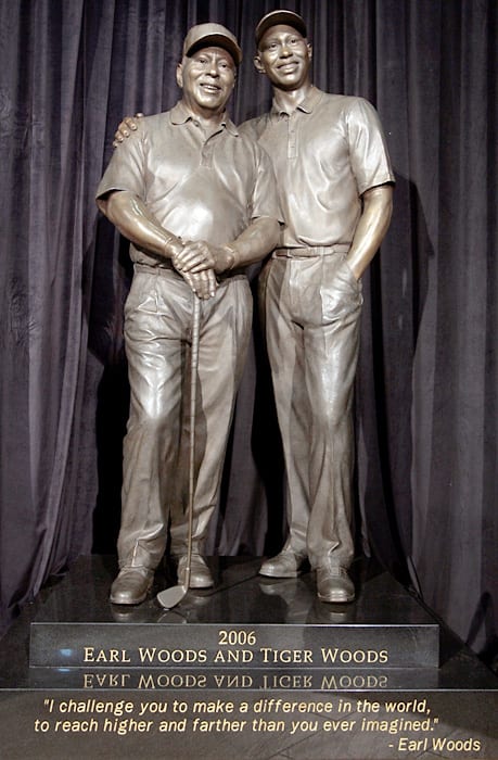 Tiger and Earl Woods